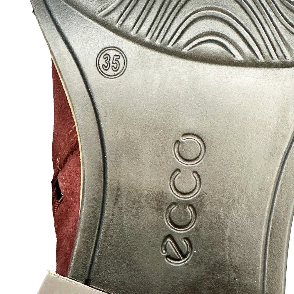 ECCO Sartorelle Hydromax Water Resistant Ankle Boots • Women's EU‎ 35 • burgundy